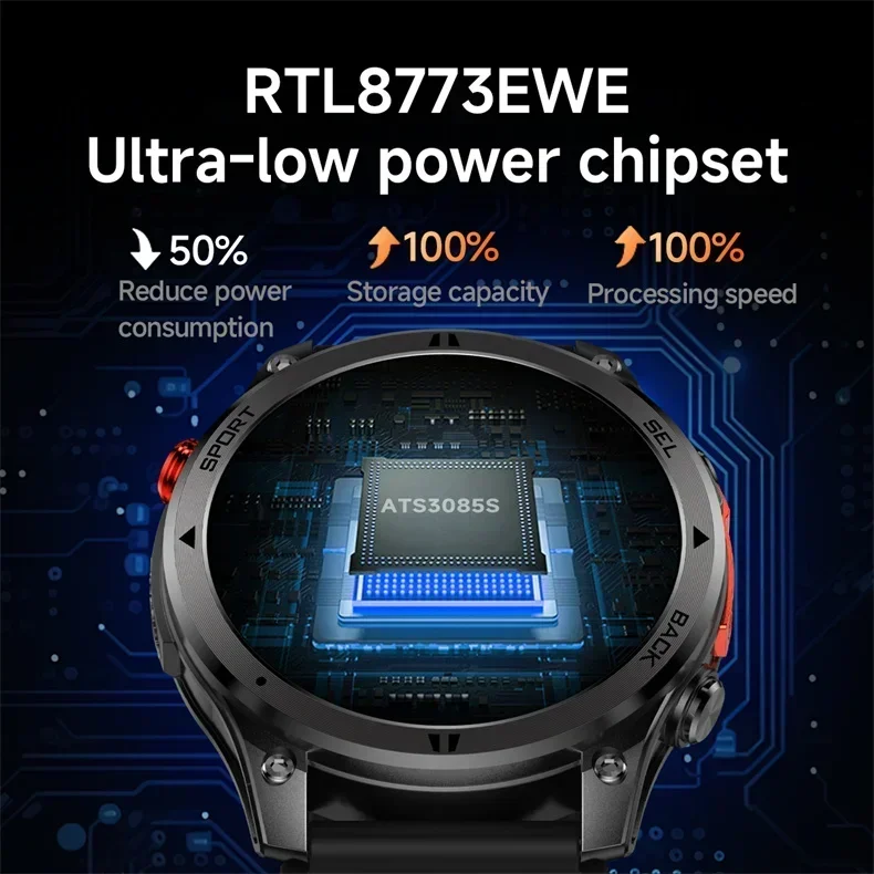 Smartwatch militar com gps rastreamento chamadas bluetooth_voghion.com