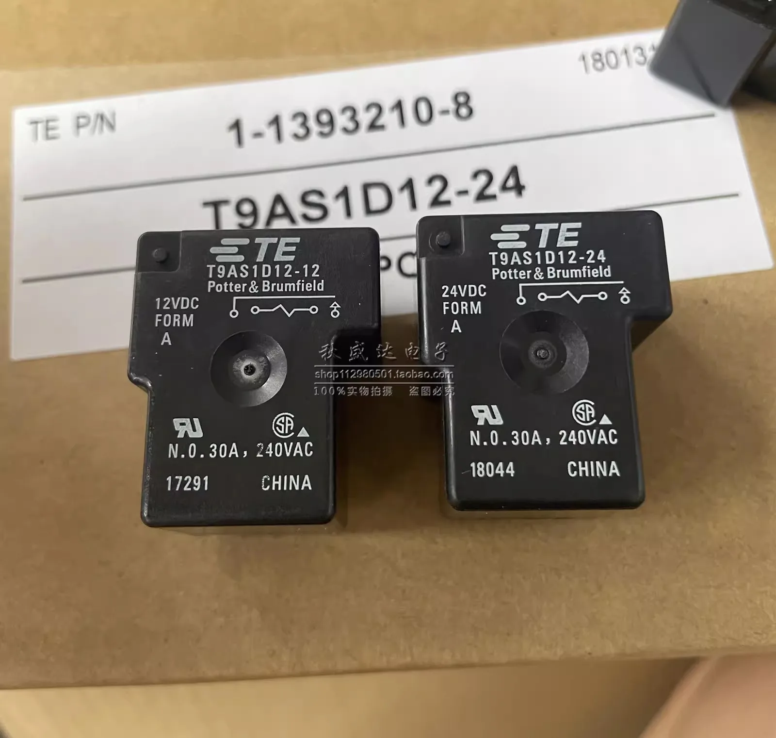 (5PCS)Relay T9AS1D12-12 12VDC T9AS1D12-24 24VDC 30A 4-pin Original
