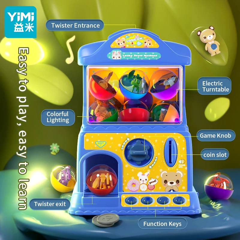 آلة مخلب للأطفال، آلة بيع صغيرة، ألعاب موزع الجائزة للفتيات والفتيان، لعبة إلكترونية لهدايا أعياد الميلاد للحفلات