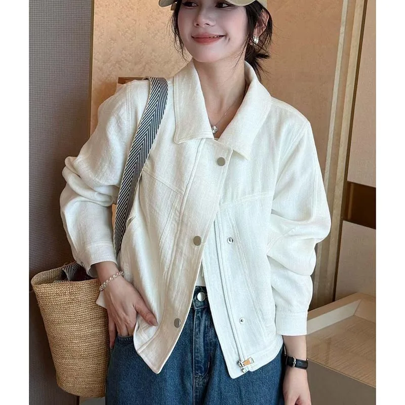Women's Short 2026 Spring Autumn Korean Version Ladies Coat Sense Of Design Temperament Female Casual Outerwear