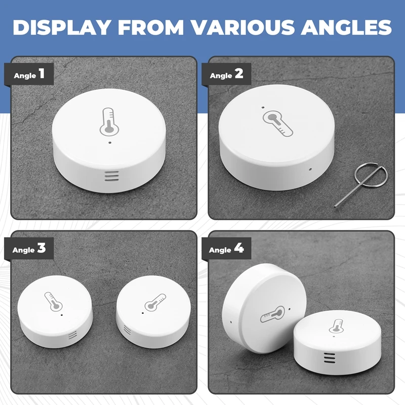 Tuya Smart Zigbee 3.0 Smart Temperature And Humidity Sensor Battery Powered Security With Tuya Smart Life App Alexa