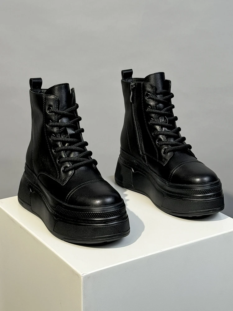 

Invisible Heightening Women's oes 2cm Invisible Inner Heel ort Boots 6CM Platform Boots Women's Genuine Leather ...