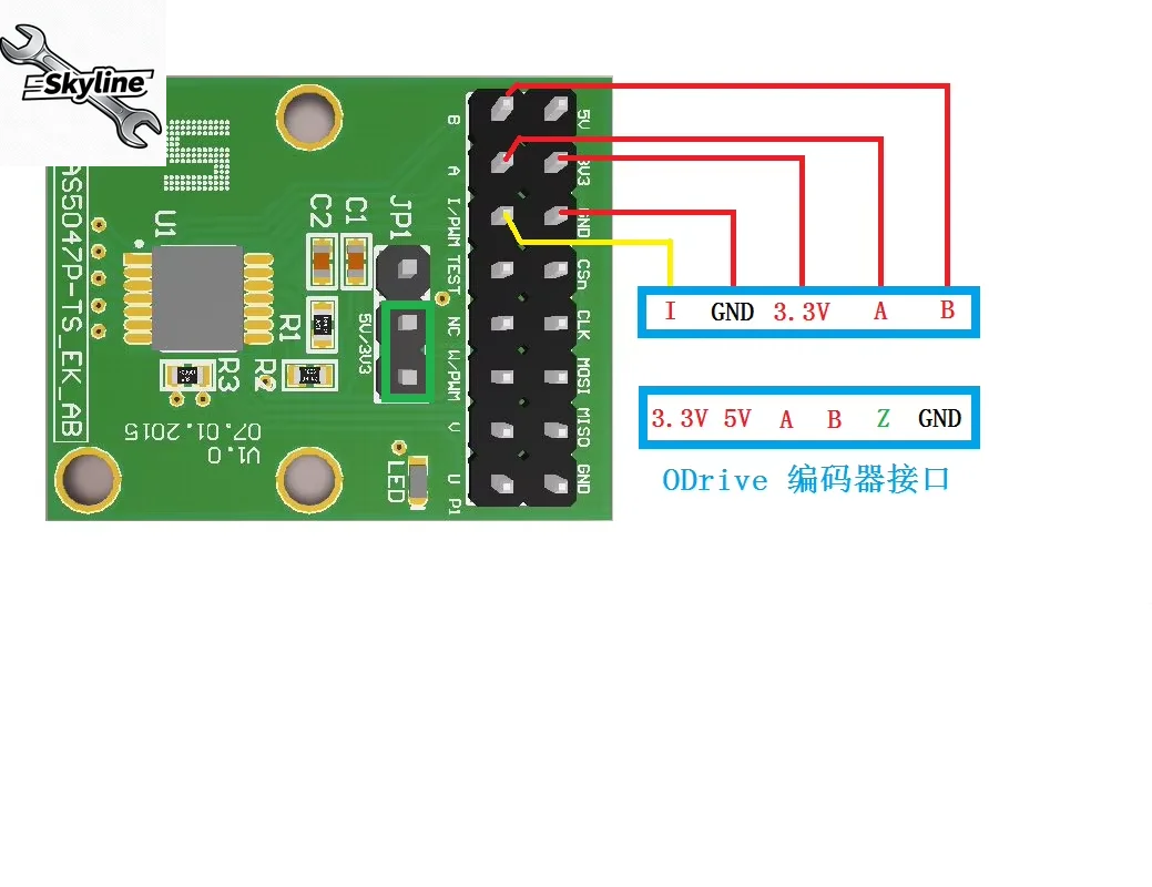 AS5047D/AS5047P 14-Bit Magnetic Encoder, SPI/ABI Absolute Rotary Sensor Module, 3.3V