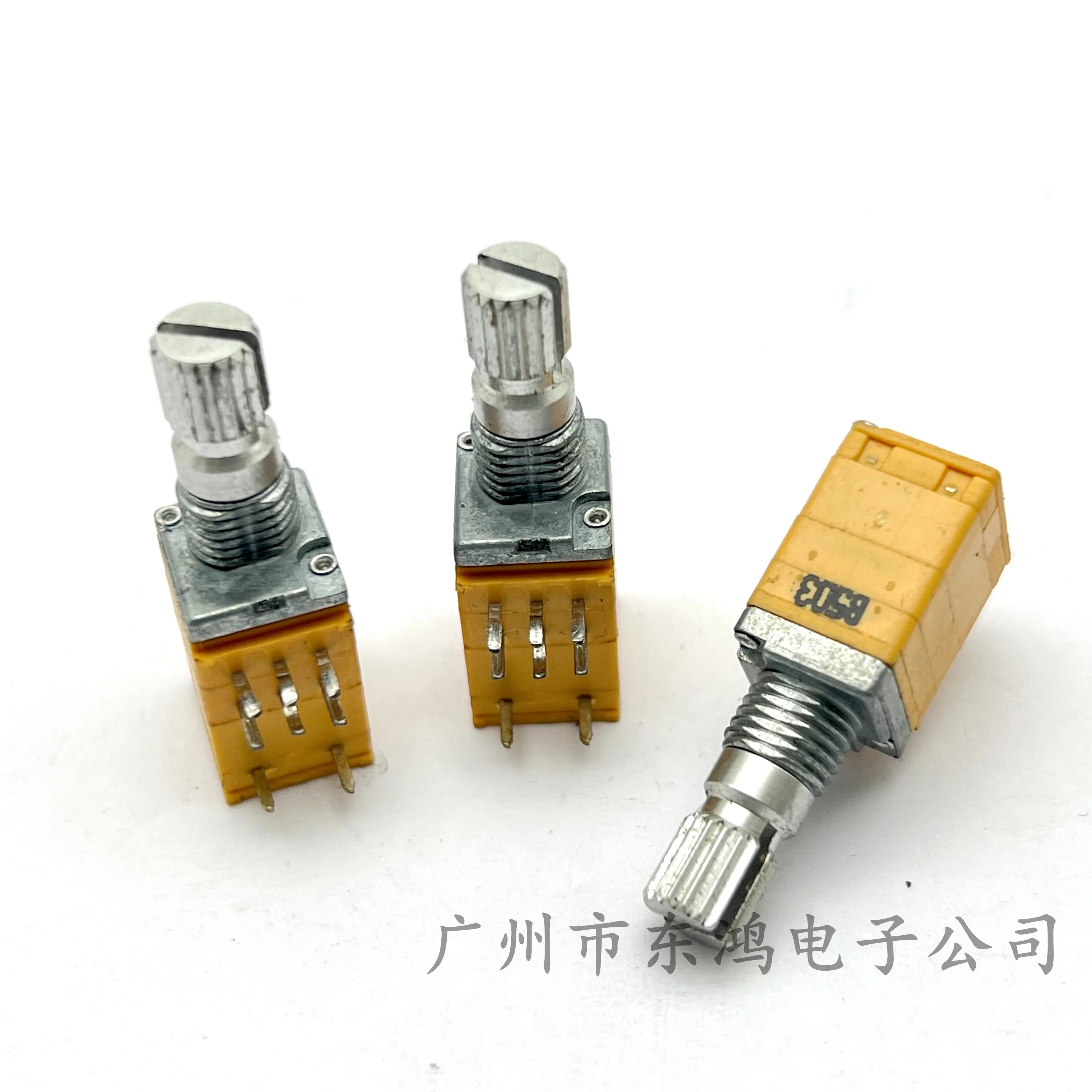 1 PCS Shengwei RK09 precision potentiometer duplex with switch B50K shaft length 15MM adjustable volume 8 feet