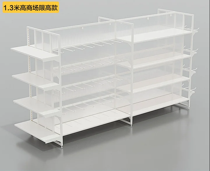 Double sided stationery boutique hook shelf jewelry toy Pet store cosmetics mobile phone shell display cabinet