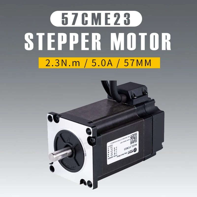 

57CME23 Leadshine Closed Loop Stepper Motor NEMA23 Servo Motor Instal 1000-Line Encoder Easy Servo Motor Output 2.3NM Shaft 8mm