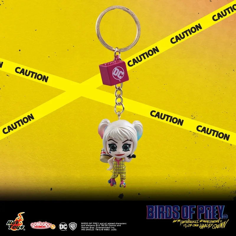 HotToys Harley Quinn Cosbaby Mini Collectible Figure Keychain Birds Of Prey Suicide Squad DC Comics Bag Accessory For Movie Fans view 4
