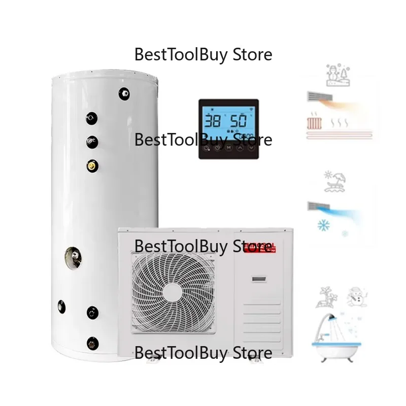 

Low-Noise WIFI DHW Heating and Cooling Room Commercial DC Inverter Air-to-Water Heat Pump Water Heater