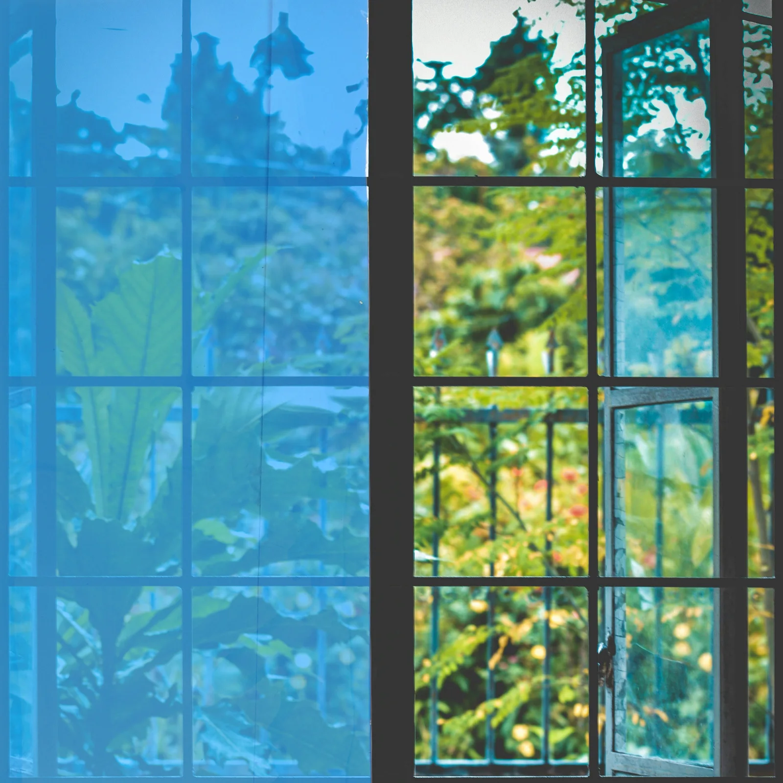 

4 Rolls Colorful Transparent Window Film Self Adhesive Decorative Window Tint Sticker for Home Bedroom Office Photography