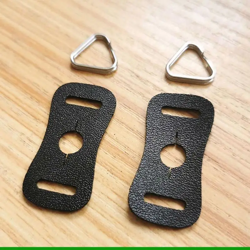 U55C 2Pcs Strong Camera Strap for Triangle Split Rings Adapter with PU Leather Protec