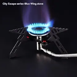 ALOCS Blue Wing Gas Stove, Outdoor Stove, Picnic Stove, Windproof Gas Stove, Camping Supplies, Portable Outdoor Stove Head