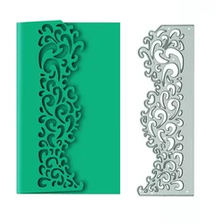 Metal Cutting Dies Beautiful European Pattern Scrapbooking Envelope Cover Edge Craft DIY Invit Card Border Decorating Die Cuts