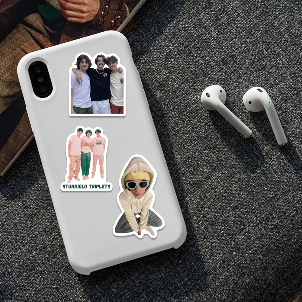 50PCS Funny Sturniolo Stickers Cartoon Character Image Decals For Periphery Laptop Skateboards Fridge DIY Decorate Sticker
