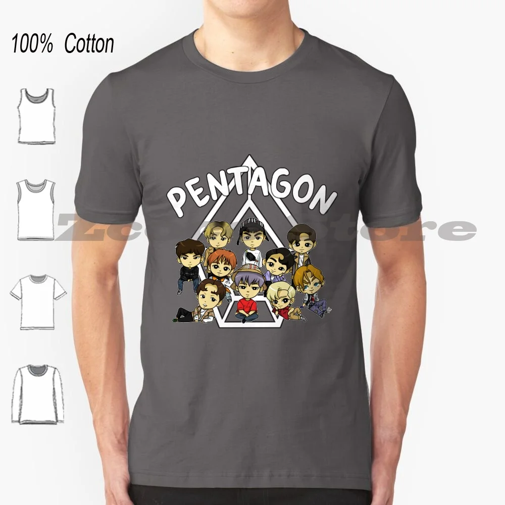 

Футболка Pentagon-Shine ( ) 100% хлопок Удобная высококачественная футболка Pentagon Kpop K Pop Корейский Корейский Корейский Аниме Милый Kpop Kpop Kpop K
