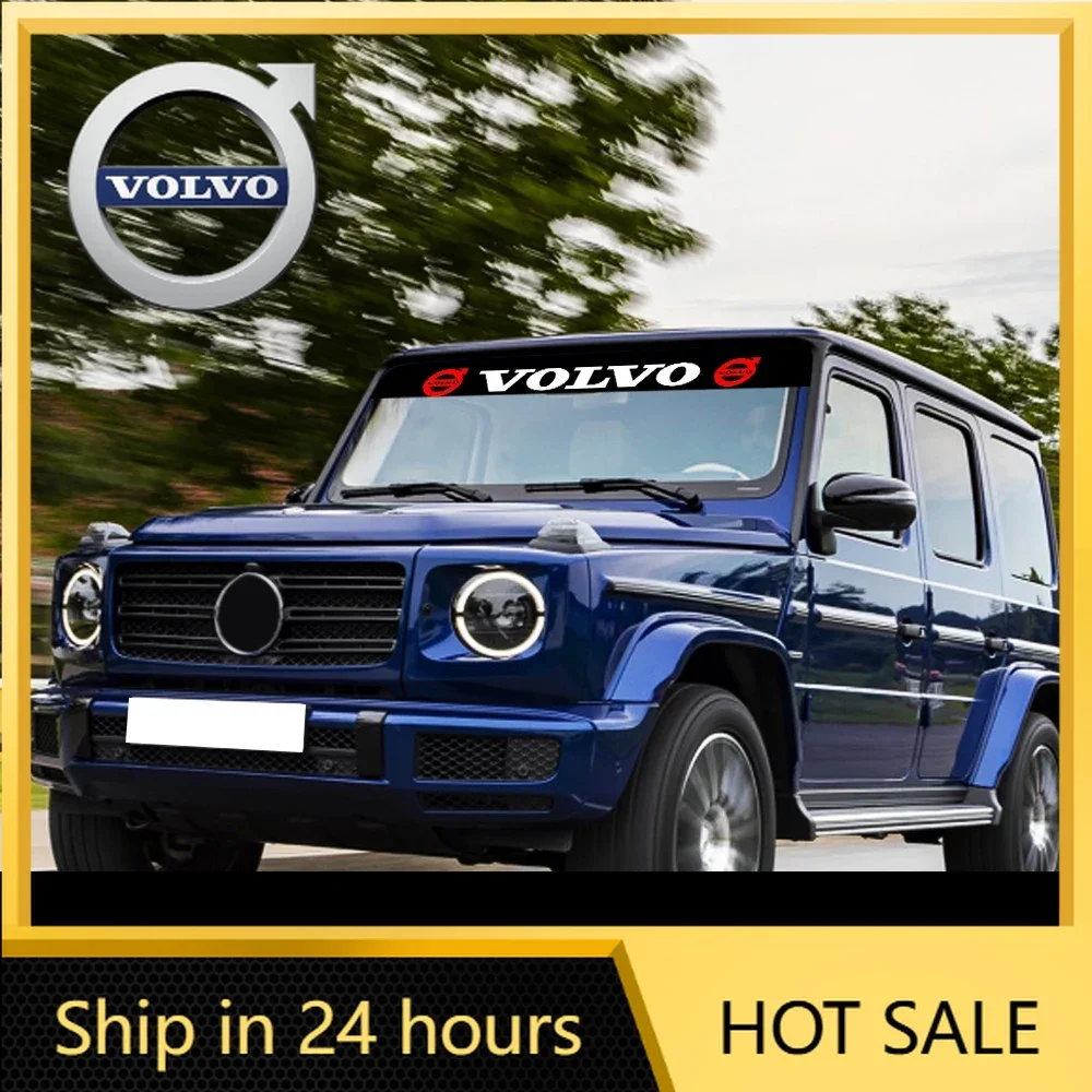 

2026 Новинка для эмблем Volvo, наклейка на лобовое стекло автомобиля, виниловая наклейка, универсальные оконные автоаксессуары для Volvo XC90 S60 C30 XC60 V50