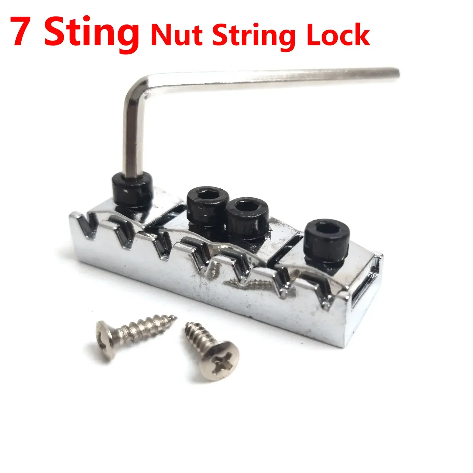 7-سلسلة الغيتار قفل الجوز الكروم 48mm أعلى جبل للجيتار الكهربائي دائم #4