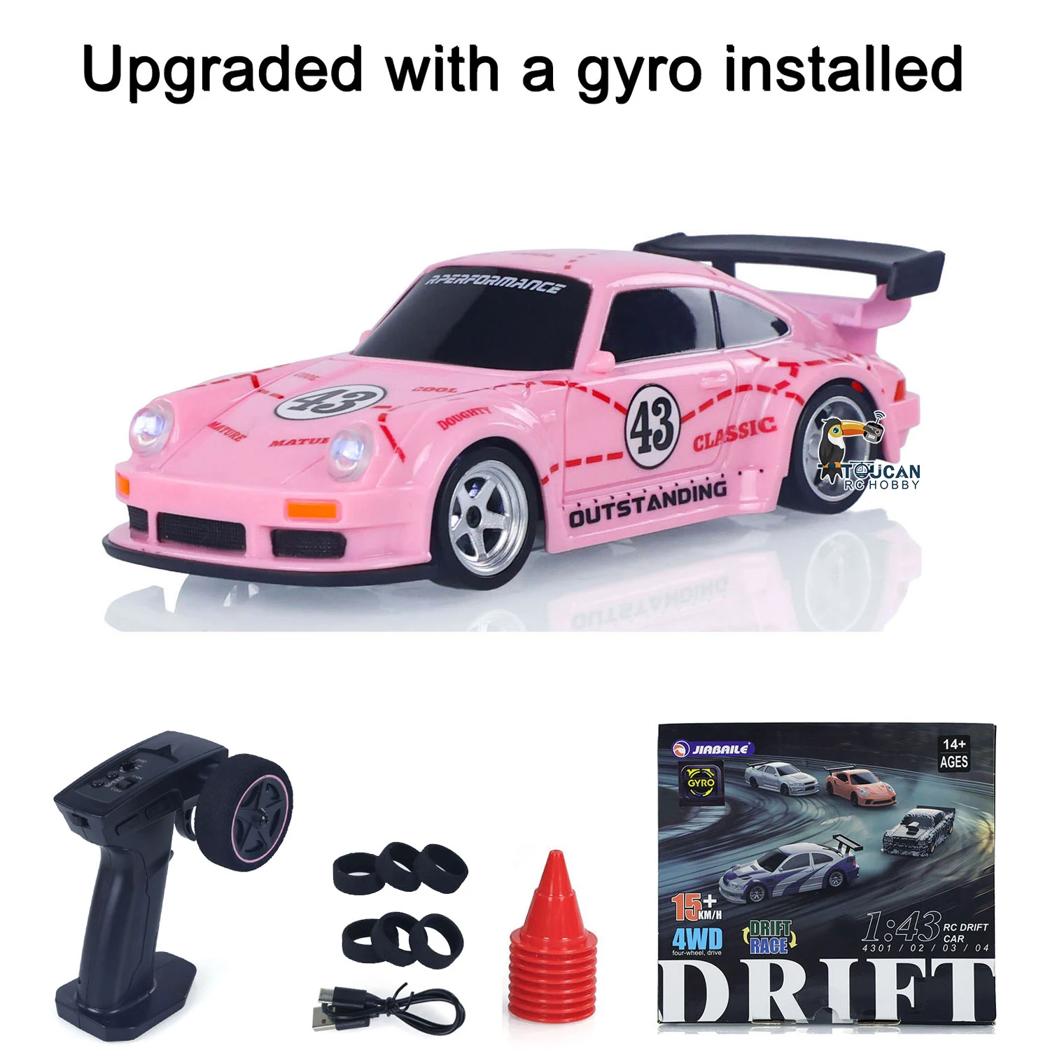 UITVERKOOP 4WD RTR 1/43 RC Snelheidsauto Vierwielaandrijving Radiobesturing 2.4g Mini Racing Drifting Auto Speelgoed Hoge snelheid Model Cadeau voor jongens