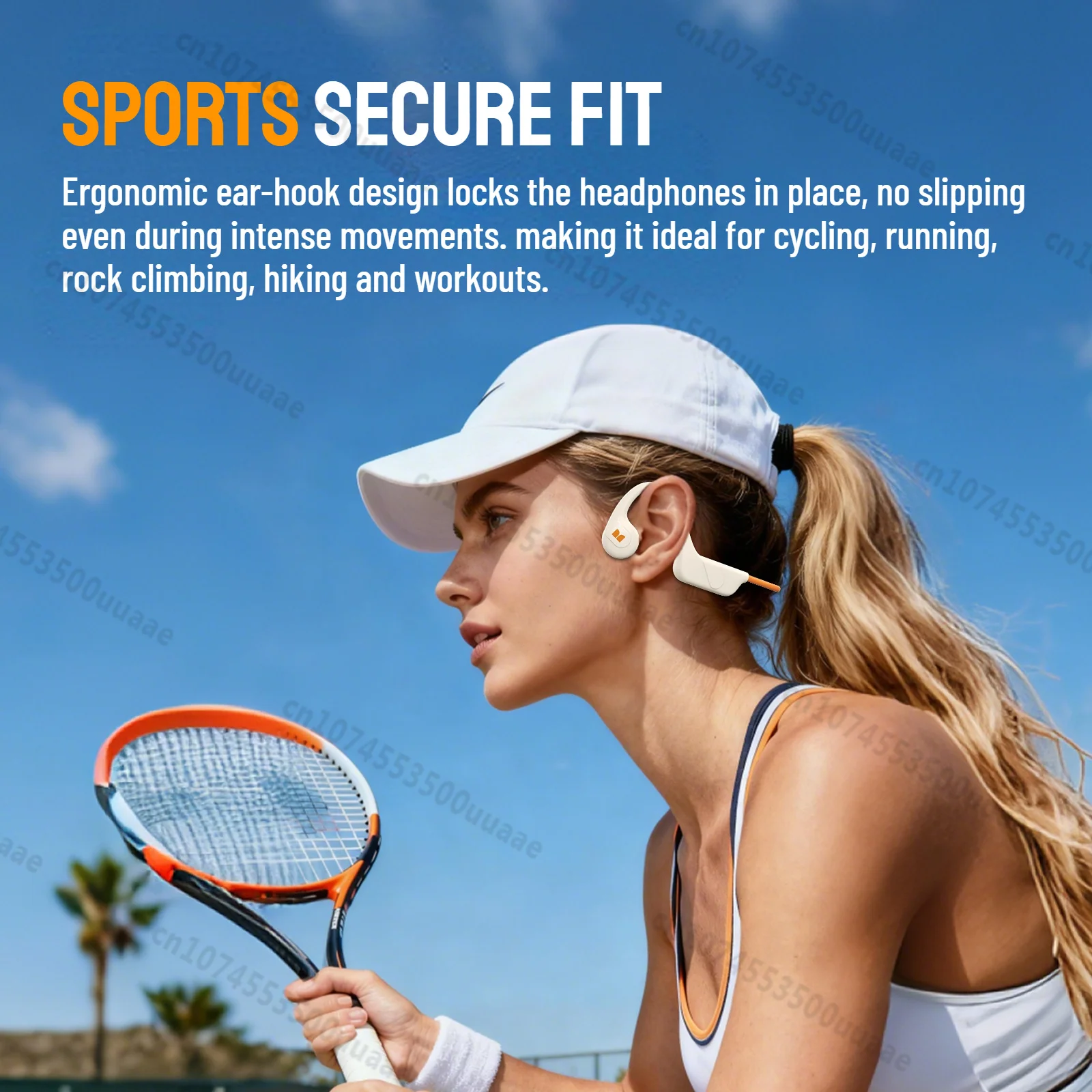 Monster AuraFit XB01 سماعة أذن تلتف حول الرأس مفتوحة الأذن بلوتوث 6.0 سماعة رياضية IP56 مقاوم للماء سماعات الأذن اللاسلكية #3