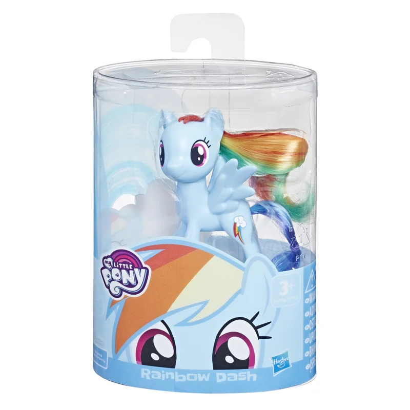 Hasbro My Little Pony Cute Anime Figure Rarity Fluttershy Twilight Sparkle Rainbow Dash Figure Model Doll Toys Collect Ornaments