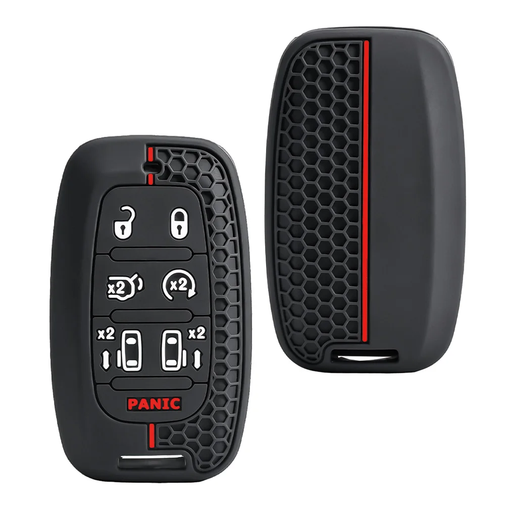 For Chrysler Pacifica Voyager Silicone Remote Key Case Protective Shell Soft Touch Anti Scratch