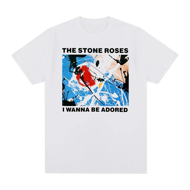 

Футболка The Stone Roses Wanna Be Adored, хлопковая мужская футболка, новая футболка, женские топы, унисекс, Harajuku Y2k, топ Kpop