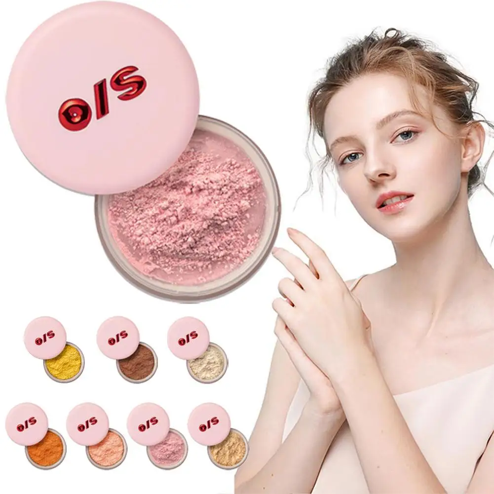 ﻿   Polvere fissante opaca Versione di alta qualità Polvere di miele Fondotinta in polvere fissante naturale Copertura completa Trucco per pori invisibili