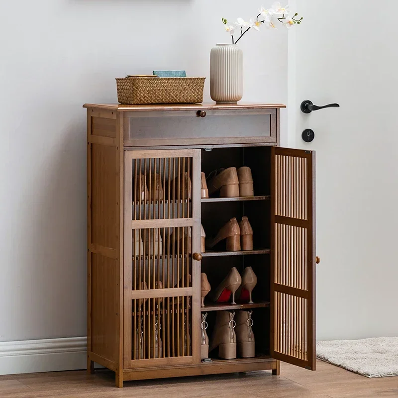 

Household Shoe Cabinet Bamboo Entry Way Accessories Simple Cabinet Storage Organizador De Zapatos School Furniture