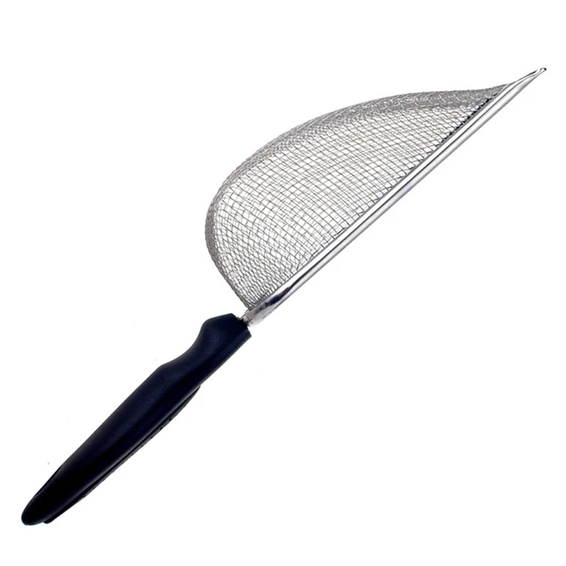 สัตว์เลี้ยงเครื่องมือทําความสะอาดสแตนเลสอุจจาระพลั่วสุทธิ Cat Litter Shovel สัตว์เลื้อยคลาน Lizard ทรายพลั่วตาข่ายหน้าจออุจจาระช้อน