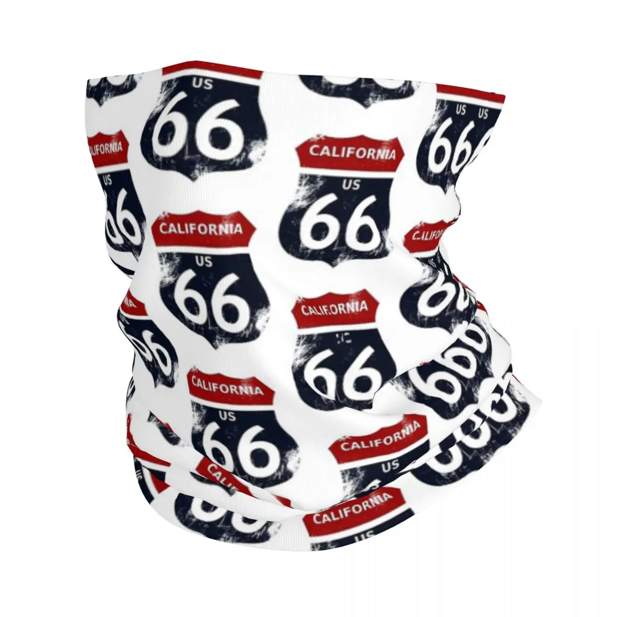 

California Route 66 Bandana Neck Cover Printed Sign USA Balaclavas Magic Scarf Warm Cycling Riding Unisex Adult All Season