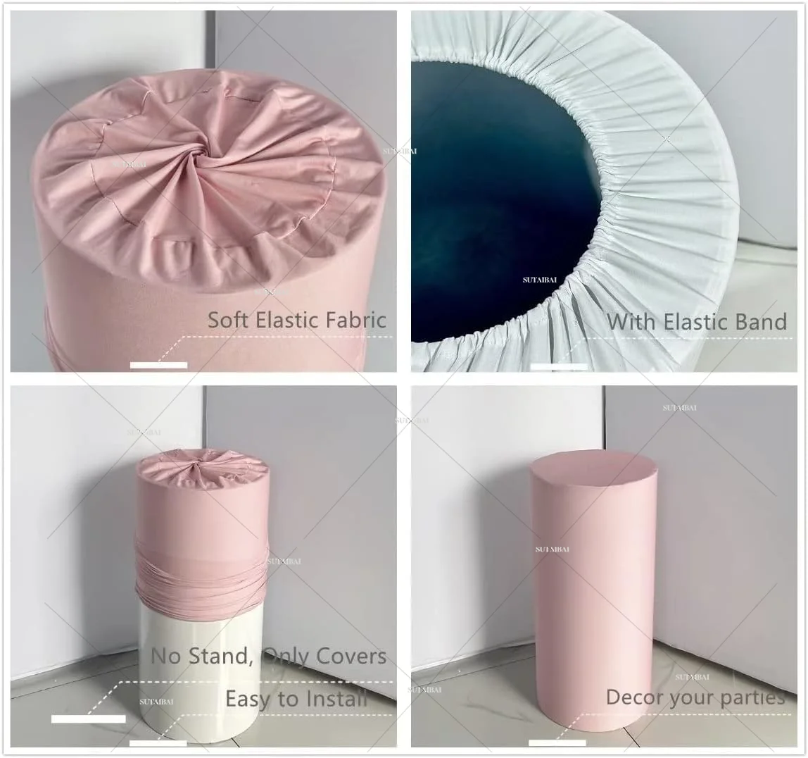 Cubiertas de Pedestal de cilindro deportivo de fútbol, cubiertas de soporte de cilindro flexibles para mesa de postre, decoración de celebración de fútbol para eventos infantiles