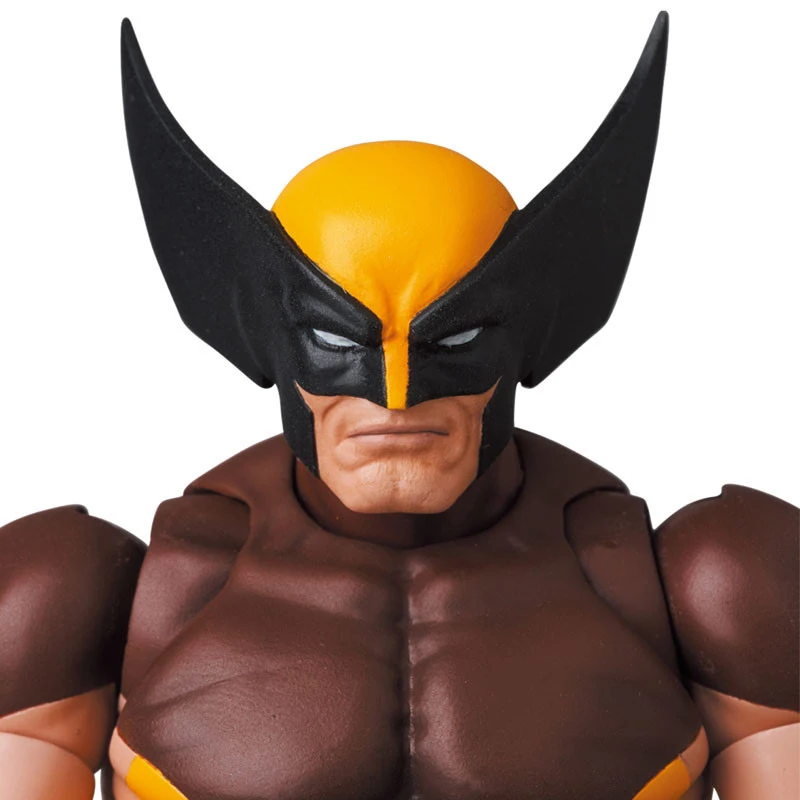 %100 Original Medicom Toy X-Men - Wolverine - Mafex (No.138) - Brown Comic Ver Anime Figure Action Figure Model Dekorasi