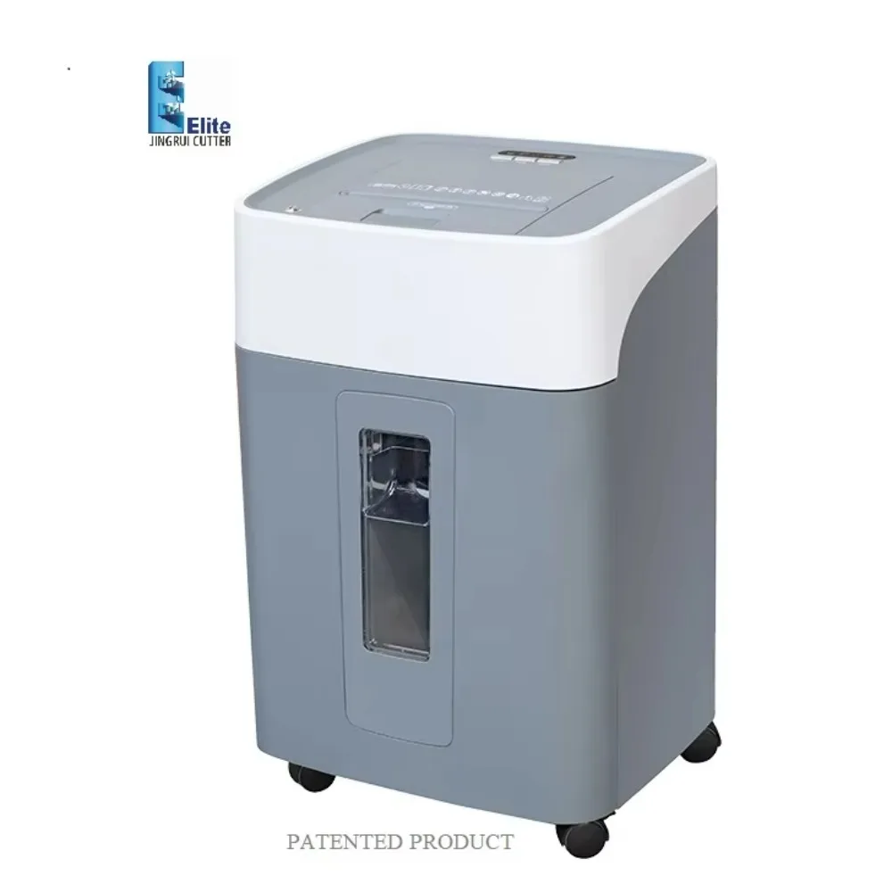 

Измельчитель документов с автоматической подачей, 40 л, 11 галлонов, запираемый, с перекрестной резкой, без масла, с защитой замякания для измельчения карт