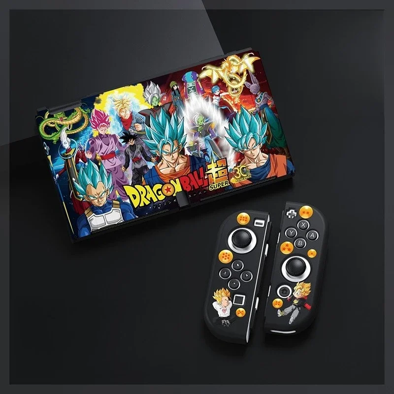 Dragon Ball for Nintendo Switch OLED Matte Soft TPU Case Split Silicone Protective Cover with Goku Design for NS Console - view 4