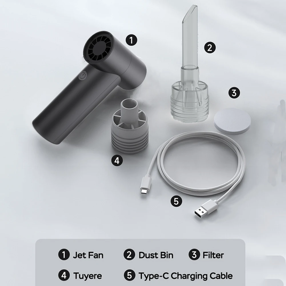 85000RPM Portable Compressed Air Duster for Computer Cleaner PC Cleaning Laptop Keyboard Cleaner Vacuum Cleaner Duster Blower