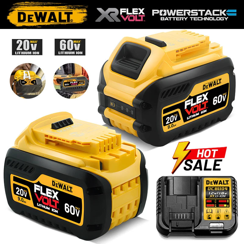 

20V 5.0Ah DEWALT lithium battery, BDC112 DEWALT charger, original DEWALT 18V DCB206, DCB205, DCB200 DCB609 tool battery