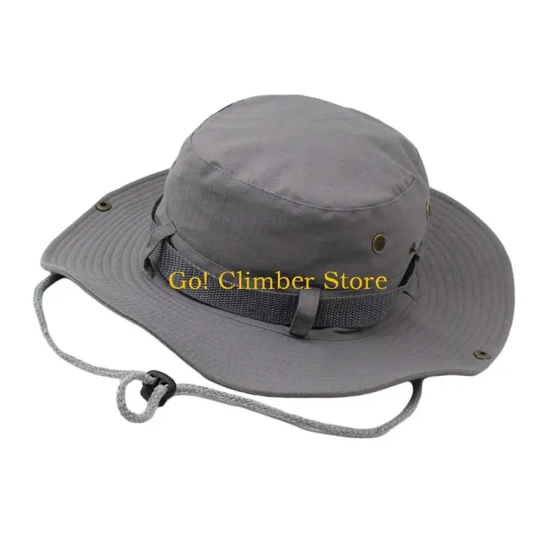 قبعة دلو قطنية Q84C مقاومة للرياح خفيفة الوزن للمشي لمسافات طويلة والسفر والترفيه في الهواء الطلق