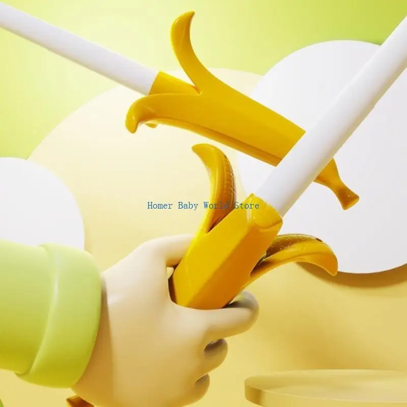 B2QD AntiAnxiety 성인 대형 칼을위한 바나나 칼 장난감 자폐증을위한 참신 칼 장난감 재미있는 스트레스 릴리버 장난 장난감