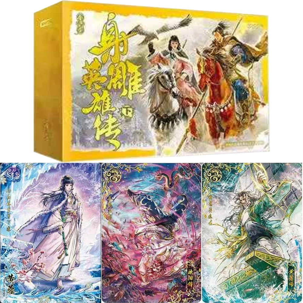 

KAYOU подлинная командная карта Louis Cha Knight Xia Gu Dan Qing, красочная лазерная карта The Legend of The Condor Heroes, коллекционная карта