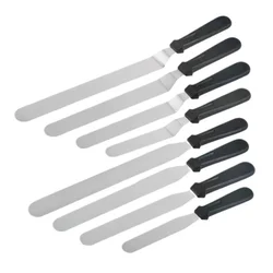 Cake Icing Spatula Angled Icing Spatula Stainless Steel Offset Spatul Decorating Frosting Spatulas Angled for Kitchen Bakery