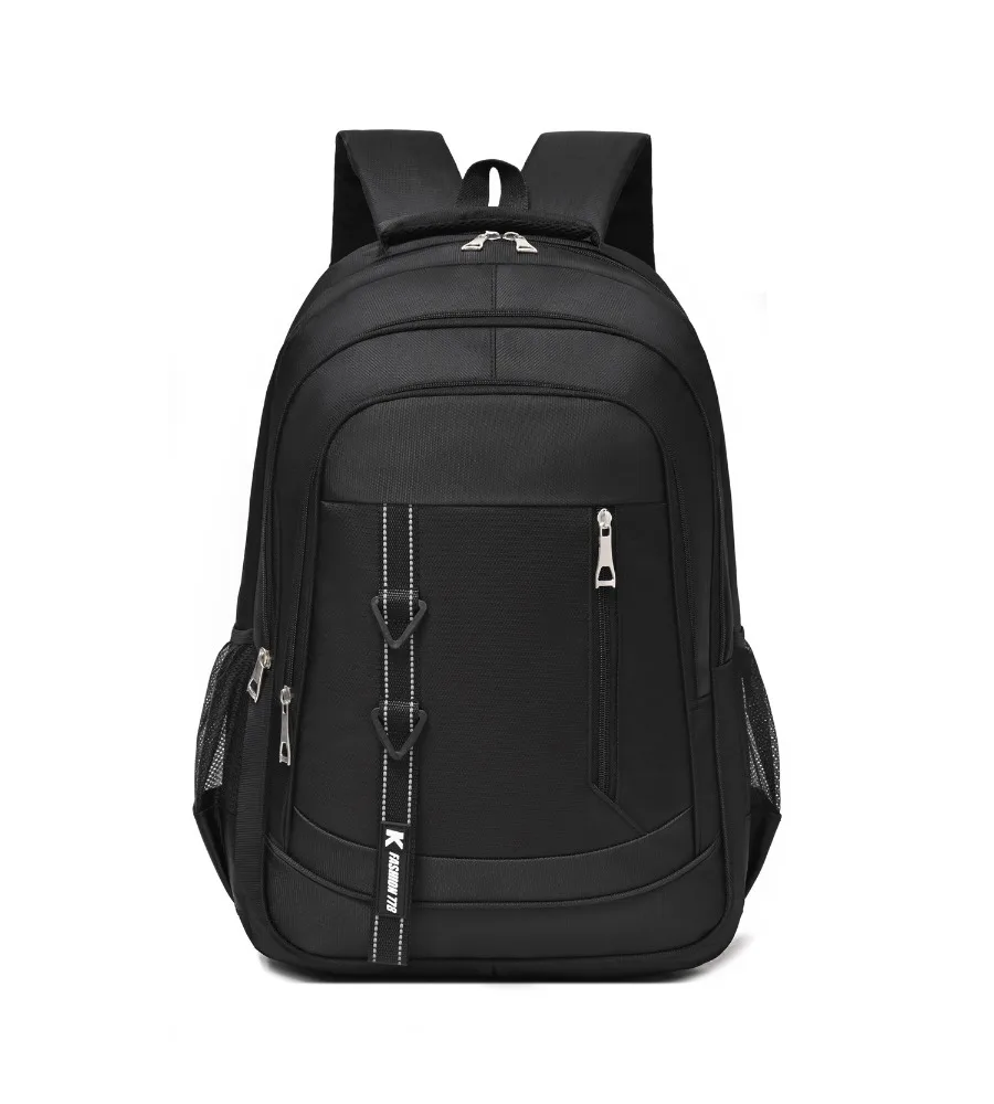Black Laptop Backpack 15.6 Inch Notebook Bag Oxford Cloth Water Resistant School Travel Rucksack For Men Women
