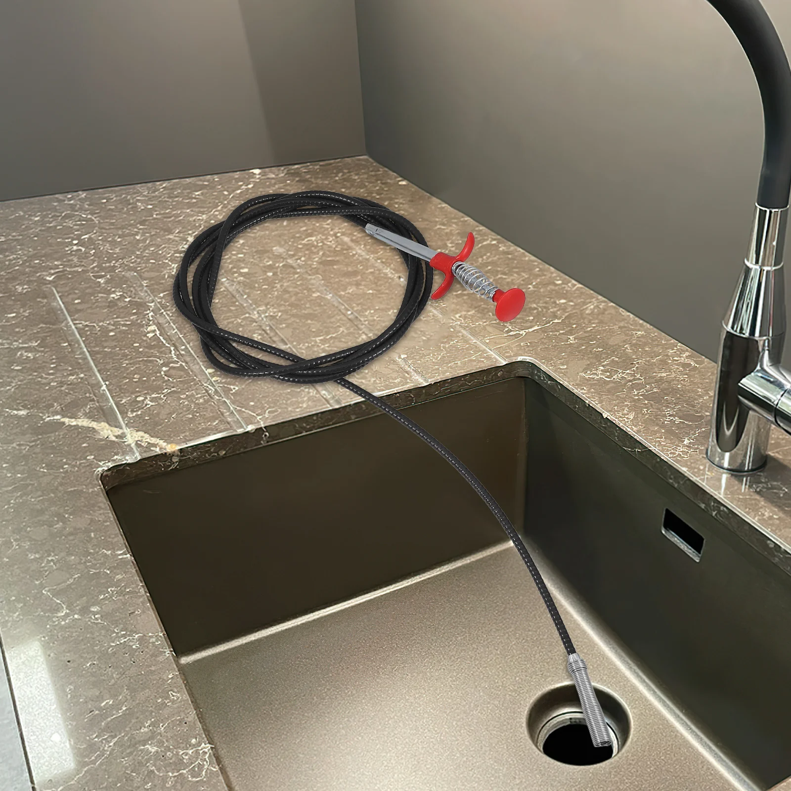 

4pcs Flexible Claw-Up Tool Compact Sturdy Design For Pipeline Dredging Drain Cleaning Hair Clog Remover Grabber Reacher