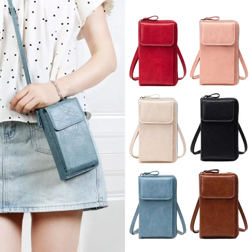 

Women's Mobile Phone Bag Crossbody Wallet with Long Strap Small Shoulder Bag with Multiple Compartments for Daily Travel Streets