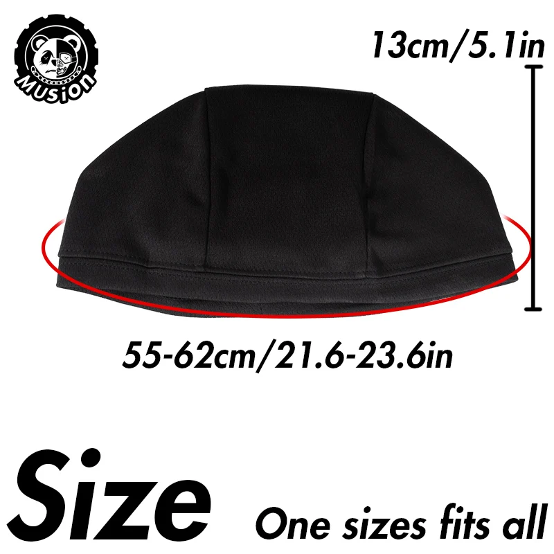 Musion 10K Vents Beanie Cap Bonnet for Men Sweat Absorbent Skull Cap Under Helmet Moisture Wicking Cycling Cap for Rider image 6