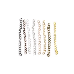 50Pcs/Lot 5CM 7CM Necklace Diy Extension Chain Extended Tail Chains For Jewelry Making Supplies Bracelet Findings Accessories