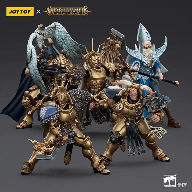 

New Joytoy Dark Source Warhammer Sigma Era Thundercast God Army Black Claw Squad 4 Person Group 1/18 Movable Soldiers Toy Gift