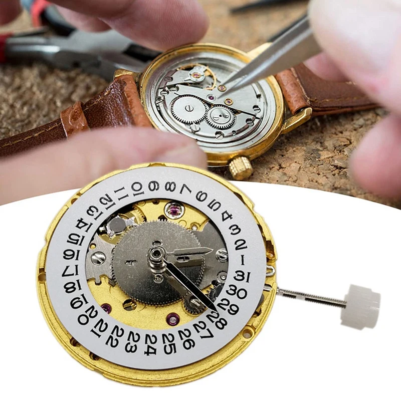 

2836-2 Movement GMT2836 Four-Needle 3 O'clock Single-Calendar High-Precision Automatic Movement Replacement