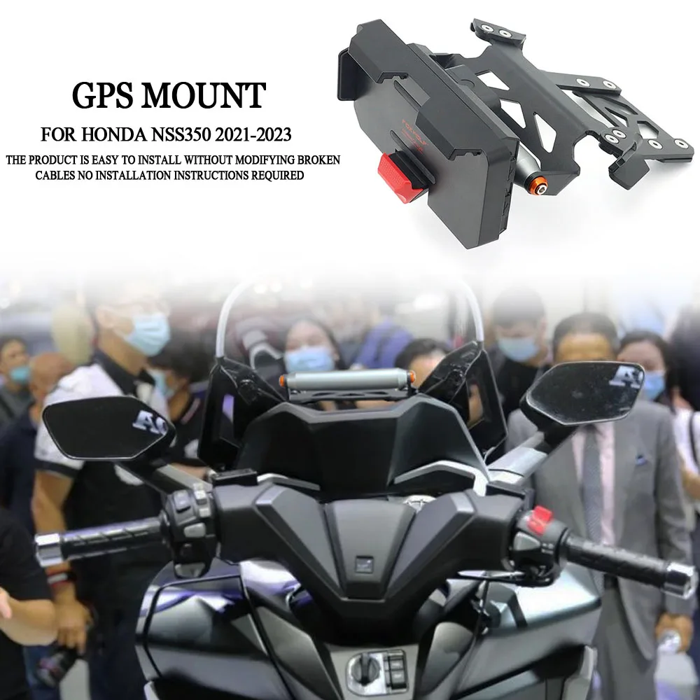 Fit For HONDA FORZA350 NSS350 2021 2022 2023 Motorcycle Bracket Accessories Stainless Navigation Bracket GPS Mobile Phone Holder