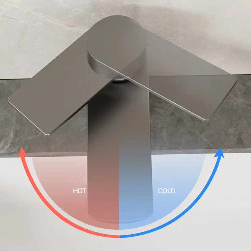 Control Basin Faucet Kitchen Bathroom Wash Basin Universal Stainless Steel Faucet Household Hot and Cold Water Dual