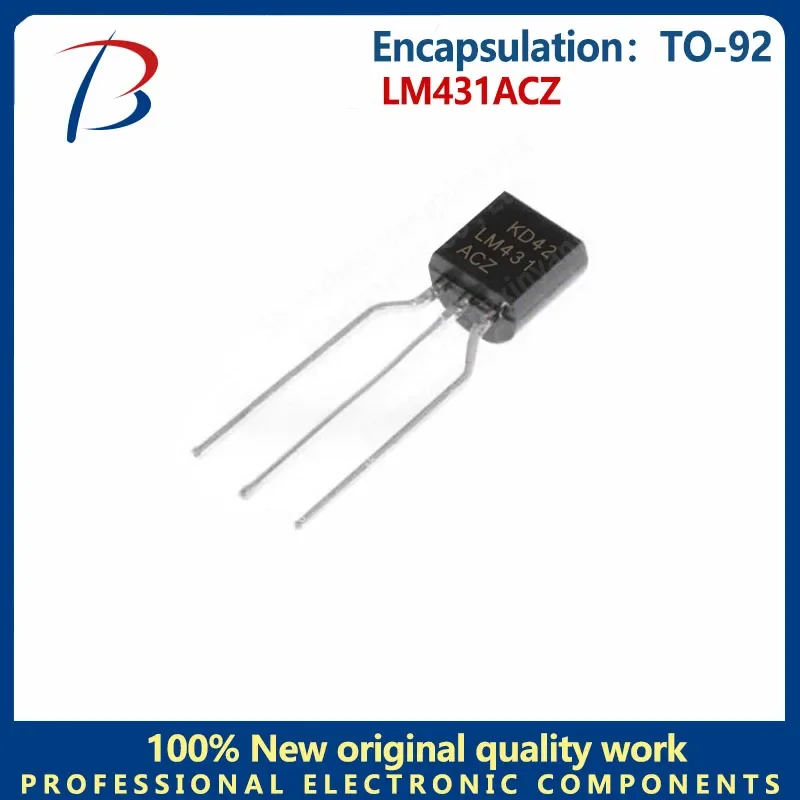 10PCS BHT LM431ACZ Silkscreen LM431 package TO-92 100mA 36V voltage reference chip