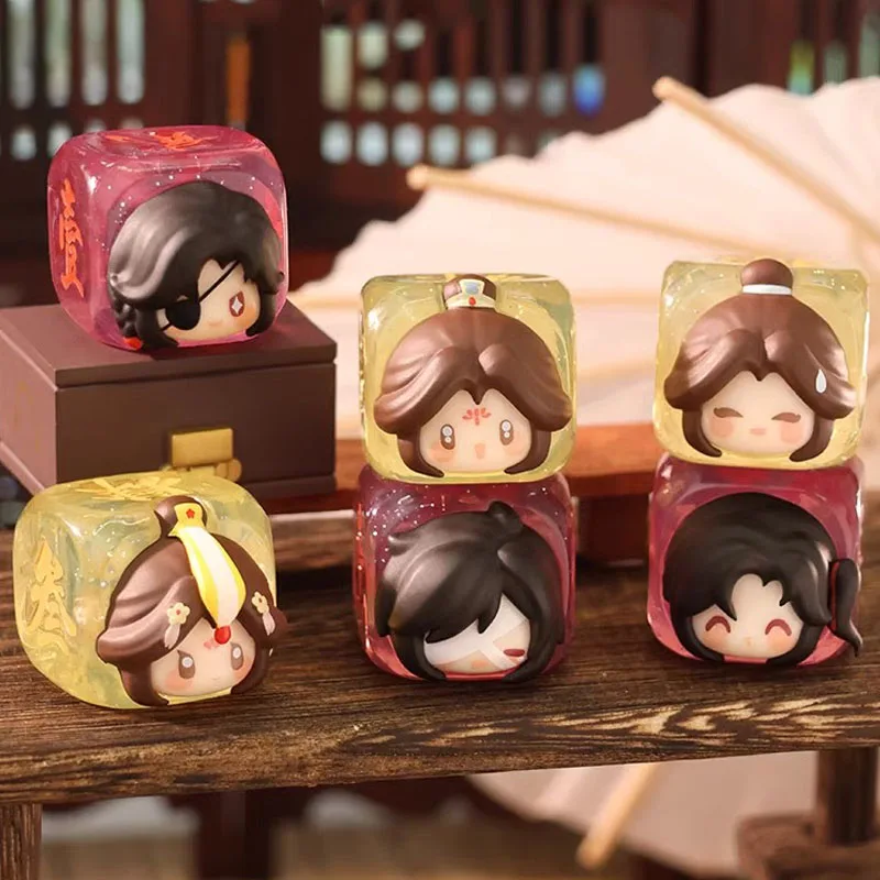 Bênção do Céu Dice Candy Blind Box, Figura Anime, Presentes de Brinquedo, Versão Q, Tian Guan Ci Fu, Xie Lian, Hua Cheng, Caixa Misteriosa